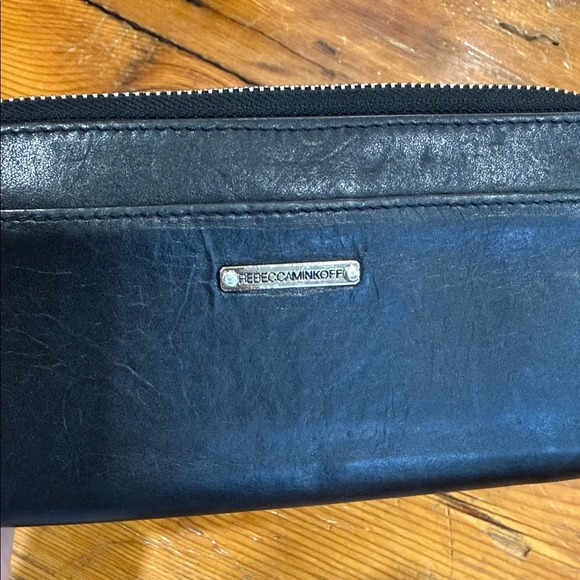 Rebecca Minkoff Black Leather Long Zippered Wallet - Picture 2 of 11